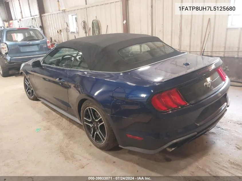 2020 Ford Mustang Ecoboost Premium VIN: 1FATP8UH7L5125680 Lot: 39933071