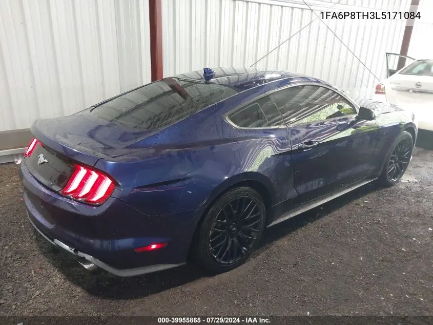 2020 Ford Mustang Ecoboost Fastback VIN: 1FA6P8TH3L5171084 Lot: 39955865