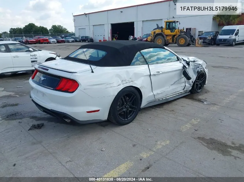 2020 Ford Mustang VIN: 1FATP8UH3L5179946 Lot: 40131835