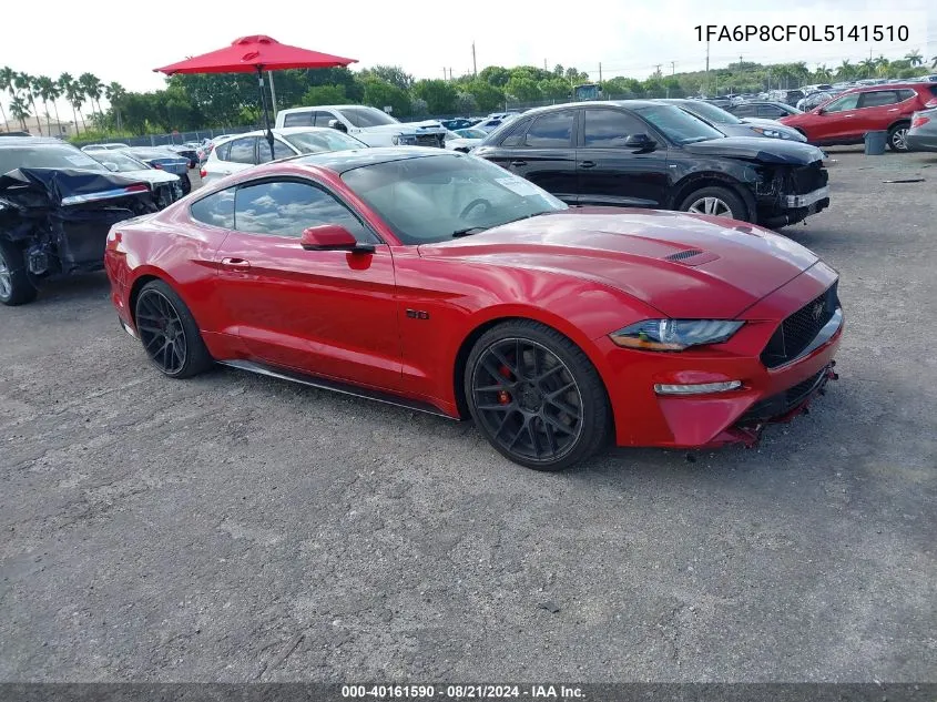 2020 Ford Mustang Gt VIN: 1FA6P8CF0L5141510 Lot: 40161590