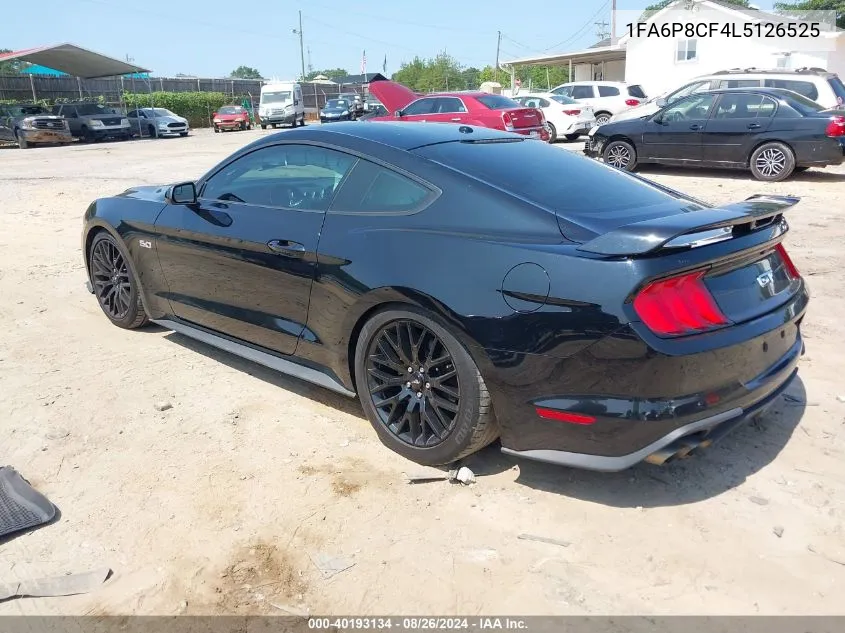 2020 Ford Mustang Gt Fastback VIN: 1FA6P8CF4L5126525 Lot: 40193134