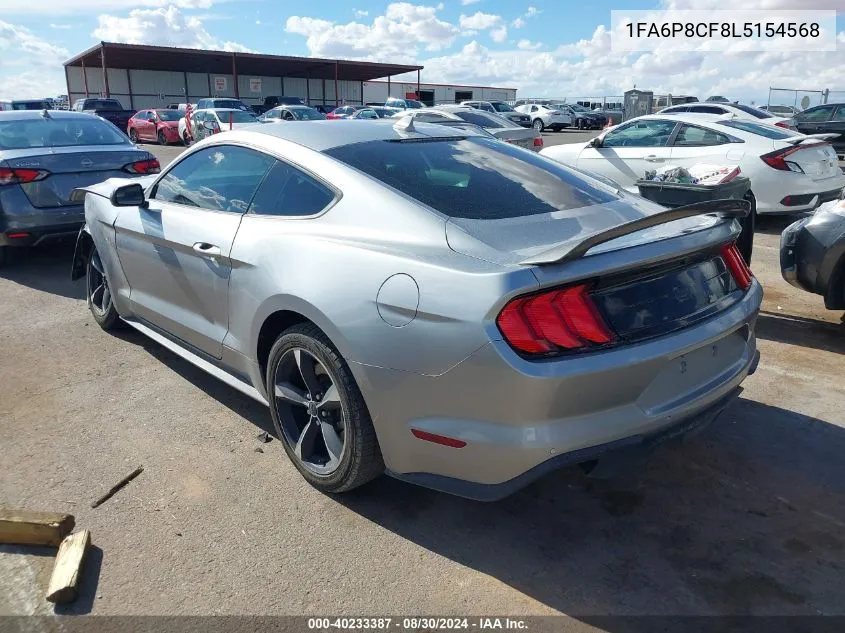 1FA6P8CF8L5154568 2020 Ford Mustang Gt Fastback