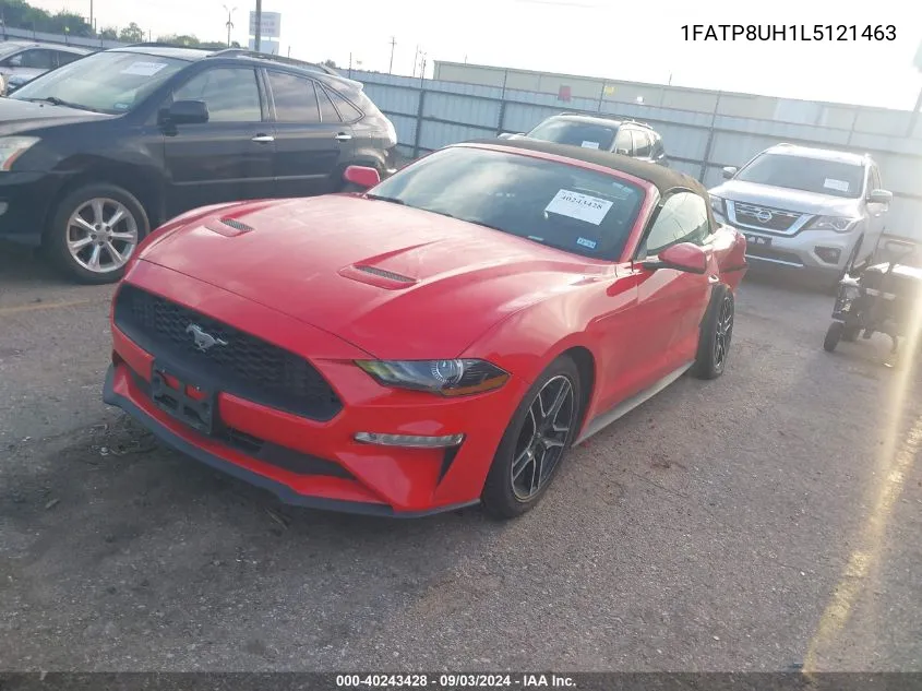 2020 Ford Mustang Ecoboost Premium VIN: 1FATP8UH1L5121463 Lot: 40243428