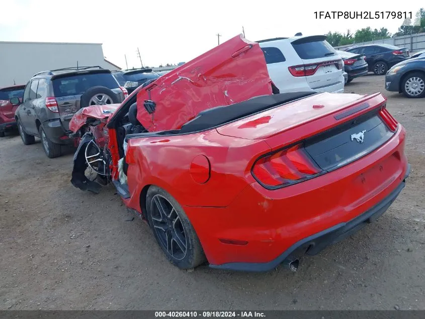 2020 Ford Mustang Ecoboost Premium VIN: 1FATP8UH2L5179811 Lot: 40260410