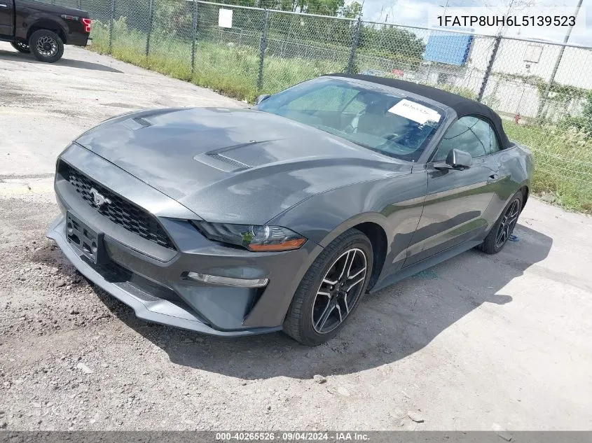 2020 Ford Mustang VIN: 1FATP8UH6L5139523 Lot: 40265526