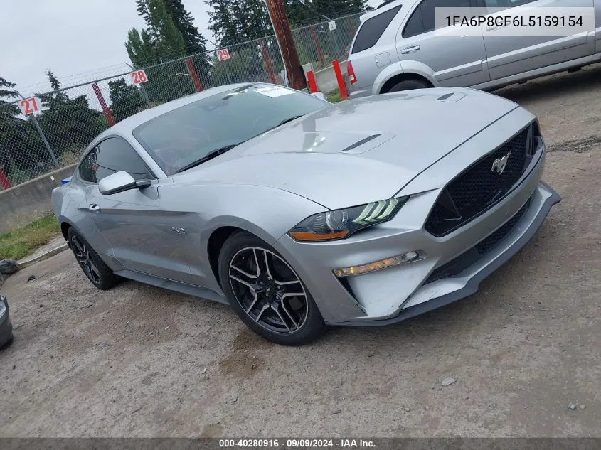 2020 Ford Mustang Gt VIN: 1FA6P8CF6L5159154 Lot: 40280916