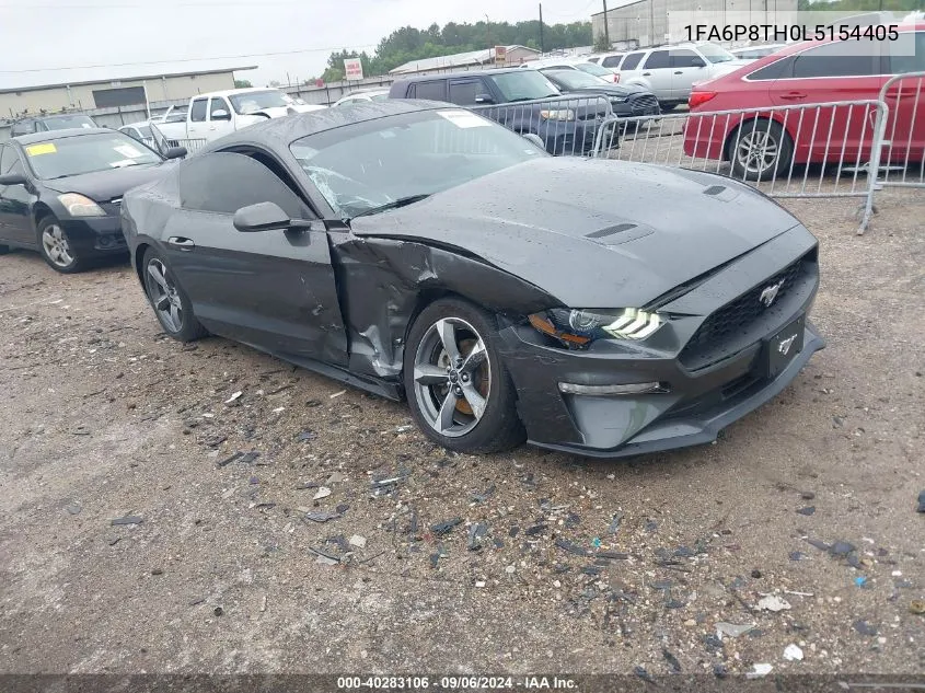 2020 Ford Mustang VIN: 1FA6P8TH0L5154405 Lot: 40283106