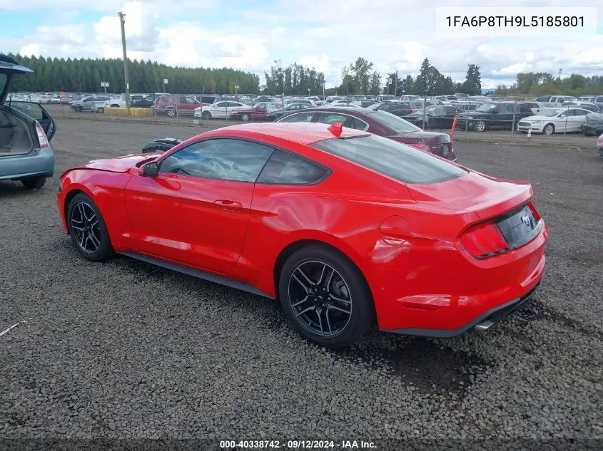 2020 Ford Mustang Ecoboost Premium Fastback VIN: 1FA6P8TH9L5185801 Lot: 40338742