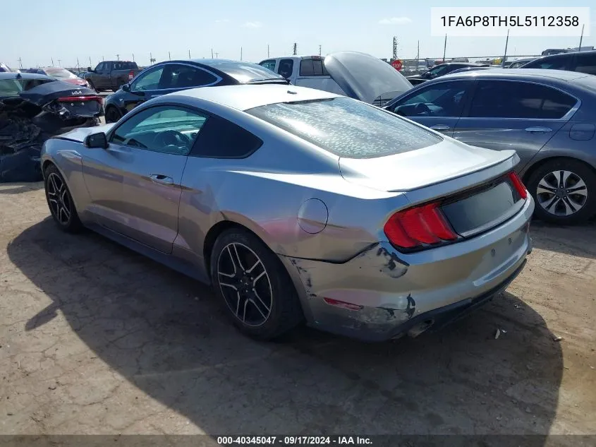 2020 Ford Mustang Ecoboost Premium Fastback VIN: 1FA6P8TH5L5112358 Lot: 40345047