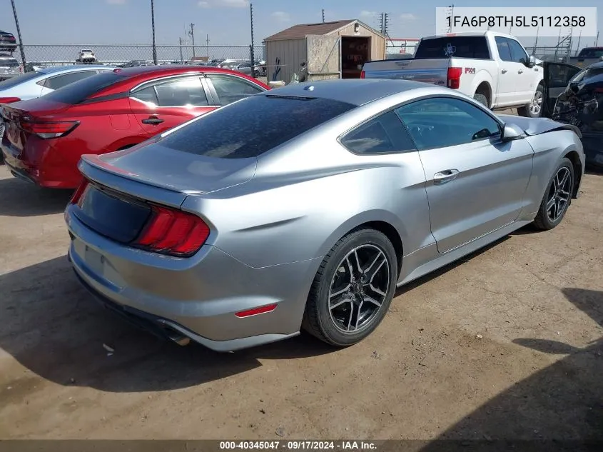 2020 Ford Mustang Ecoboost Premium Fastback VIN: 1FA6P8TH5L5112358 Lot: 40345047