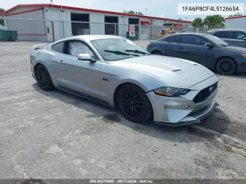 2020 Ford Mustang Gt Fastback VIN: 1FA6P8CF4L5126654 Lot: 40370950