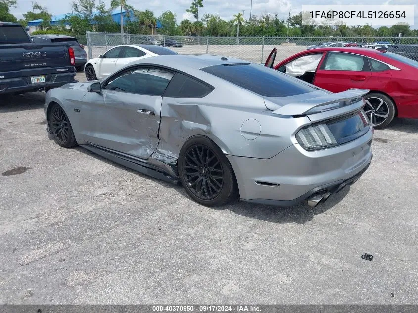 2020 Ford Mustang Gt Fastback VIN: 1FA6P8CF4L5126654 Lot: 40370950