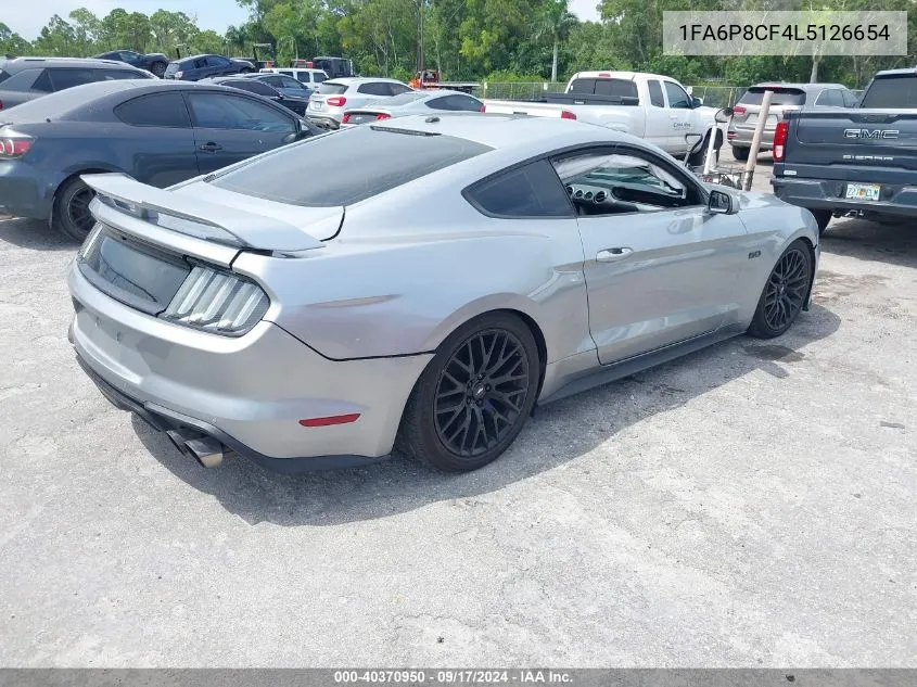 2020 Ford Mustang Gt Fastback VIN: 1FA6P8CF4L5126654 Lot: 40370950