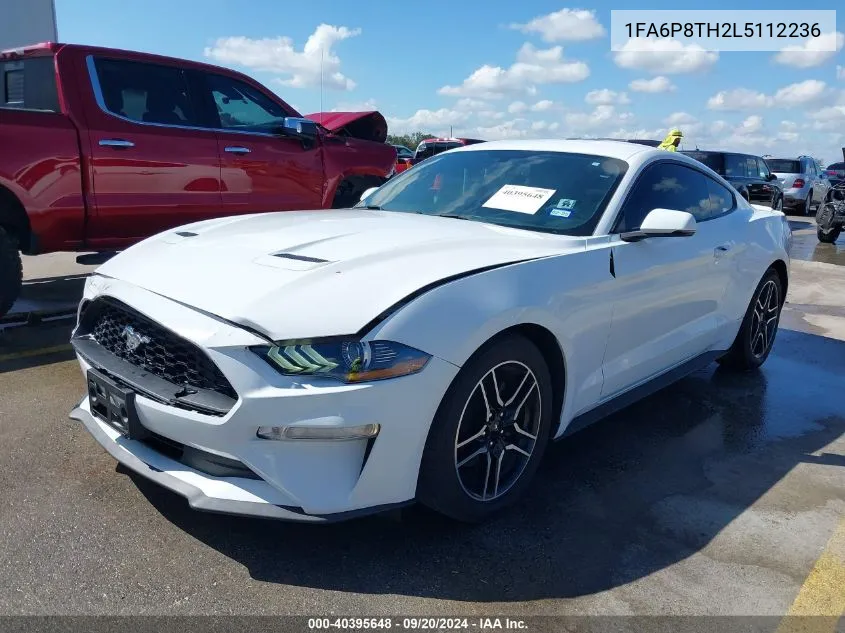 2020 Ford Mustang Ecoboost Premium Fastback VIN: 1FA6P8TH2L5112236 Lot: 40395648