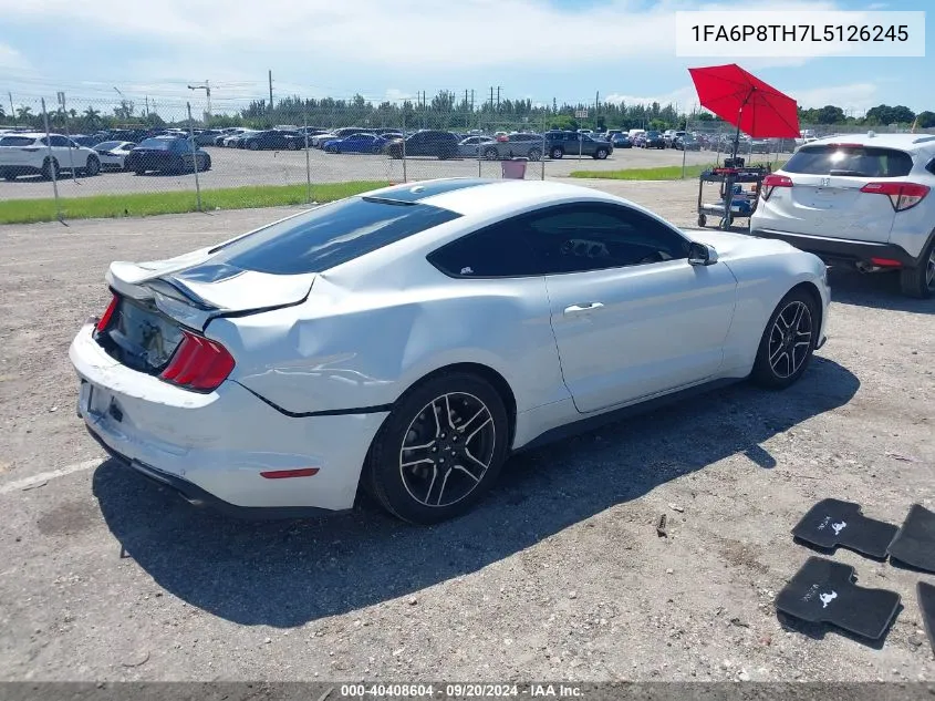 2020 Ford Mustang Ecoboost Premium Fastback VIN: 1FA6P8TH7L5126245 Lot: 40408604