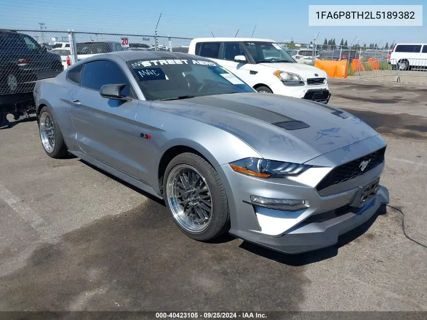 2020 Ford Mustang Ecoboost Fastback VIN: 1FA6P8TH2L5189382 Lot: 40423105