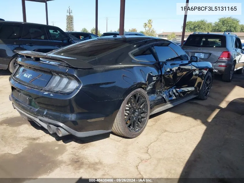 2020 Ford Mustang Gt VIN: 1FA6P8CF3L5131165 Lot: 40430486