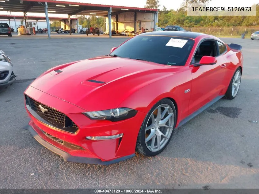 2020 Ford Mustang Gt Premium VIN: 1FA6P8CF9L5126973 Lot: 40473129