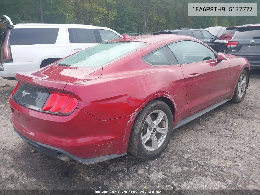 2020 Ford Mustang Ecoboost VIN: 1FA6P8TH9L5177777 Lot: 40504256