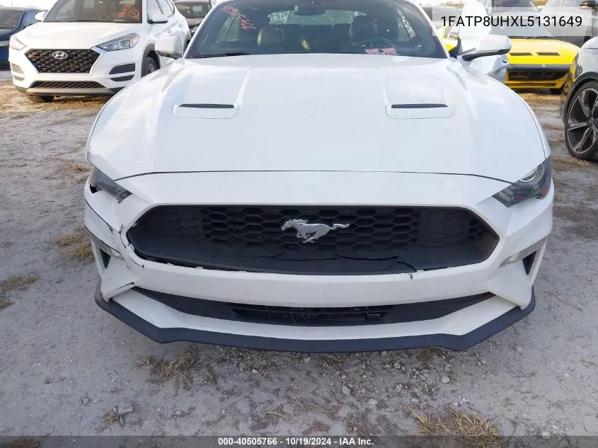 2020 Ford Mustang Ecoboost Premium VIN: 1FATP8UHXL5131649 Lot: 40505766