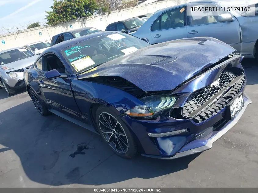 2020 Ford Mustang VIN: 1FA6P8TH1L5179166 Lot: 40518415