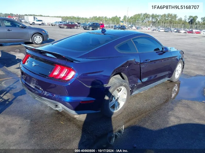 2020 Ford Mustang Ecoboost VIN: 1FA6P8TH9L5168707 Lot: 40560500