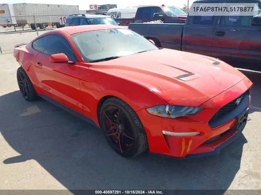 2020 Ford Mustang Ecoboost VIN: 1FA6P8TH7L5178877 Lot: 40597291