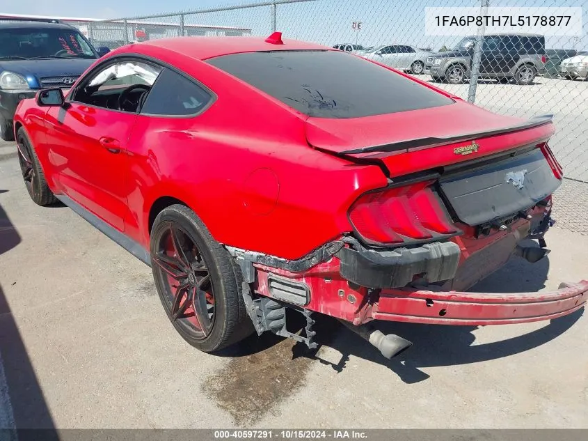 2020 Ford Mustang Ecoboost VIN: 1FA6P8TH7L5178877 Lot: 40597291