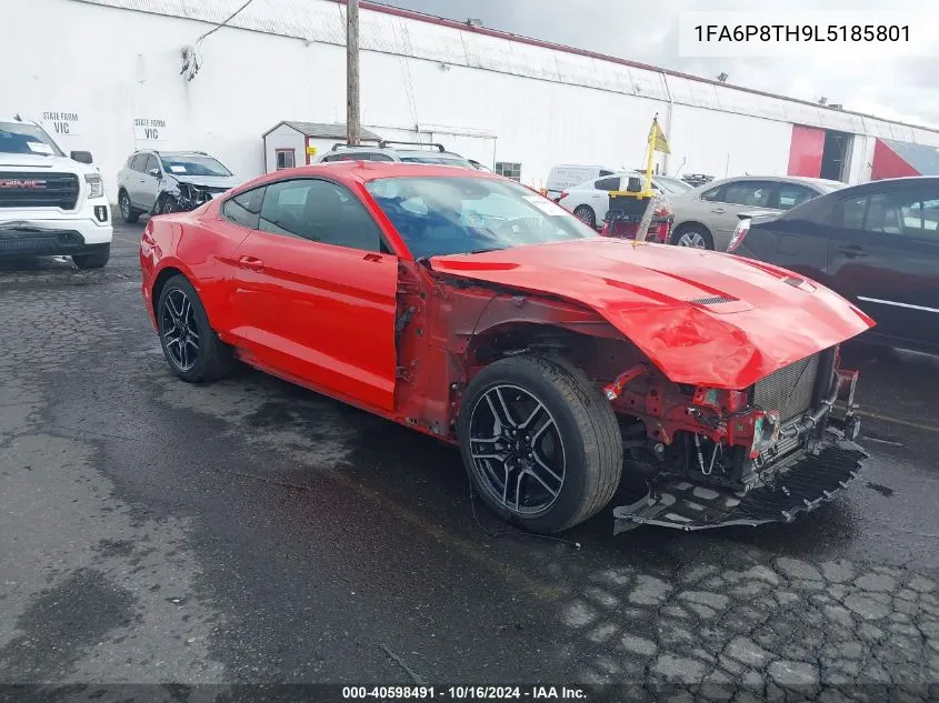 2020 Ford Mustang Ecoboost Premium Fastback VIN: 1FA6P8TH9L5185801 Lot: 40598491