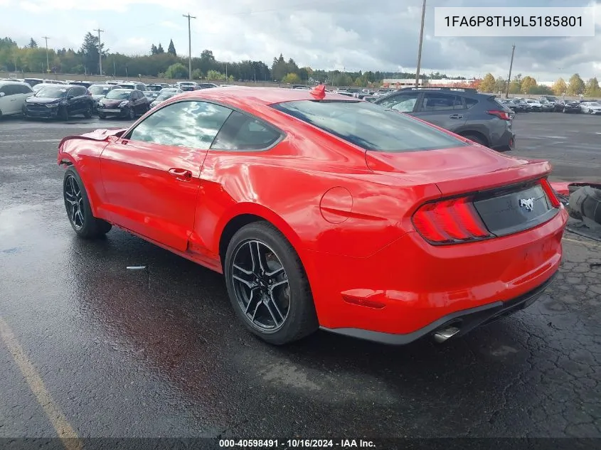 2020 Ford Mustang Ecoboost Premium Fastback VIN: 1FA6P8TH9L5185801 Lot: 40598491