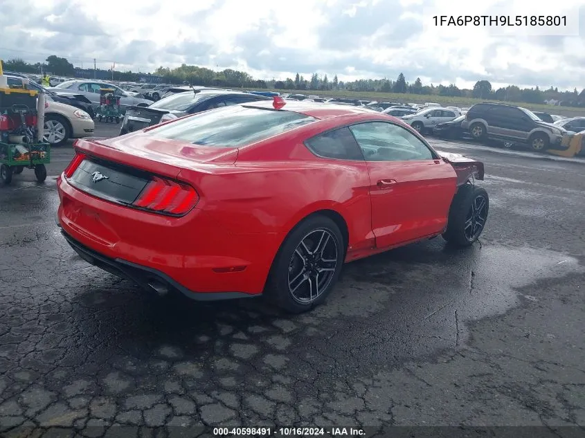 2020 Ford Mustang Ecoboost Premium Fastback VIN: 1FA6P8TH9L5185801 Lot: 40598491