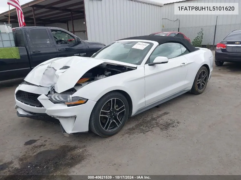 2020 Ford Mustang Ecoboost Premium VIN: 1FATP8UH1L5101620 Lot: 40621539