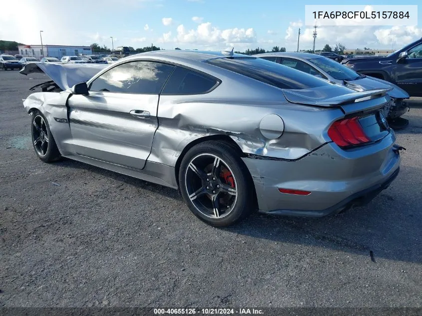 2020 Ford Mustang Gt Premium VIN: 1FA6P8CF0L5157884 Lot: 40655126