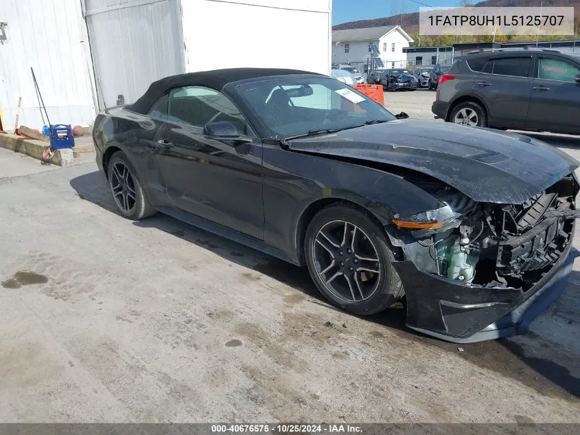 2020 Ford Mustang Ecoboost Premium VIN: 1FATP8UH1L5125707 Lot: 40676575