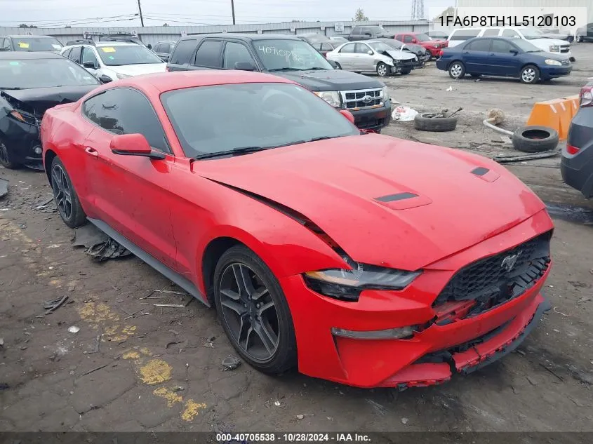 2020 Ford Mustang VIN: 1FA6P8TH1L5120103 Lot: 40705538