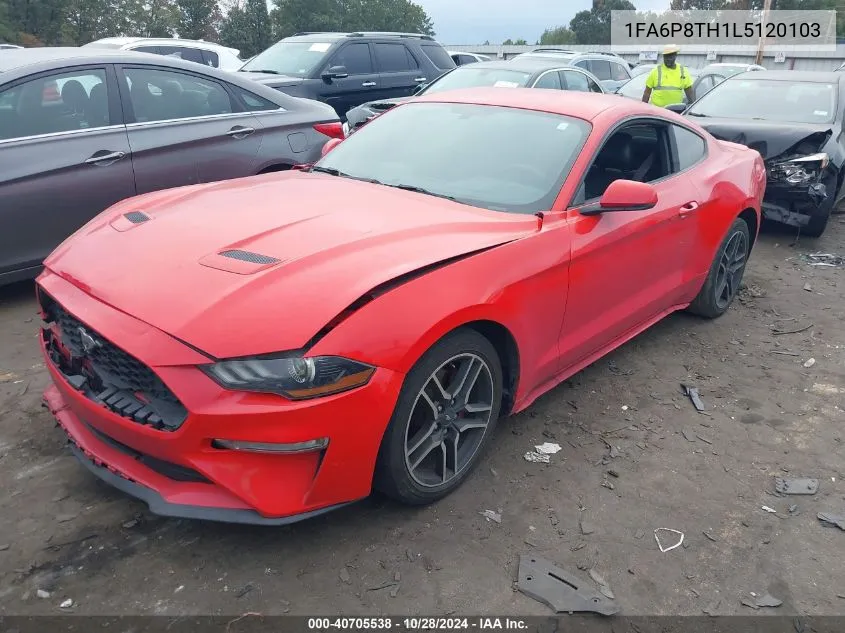 2020 Ford Mustang VIN: 1FA6P8TH1L5120103 Lot: 40705538