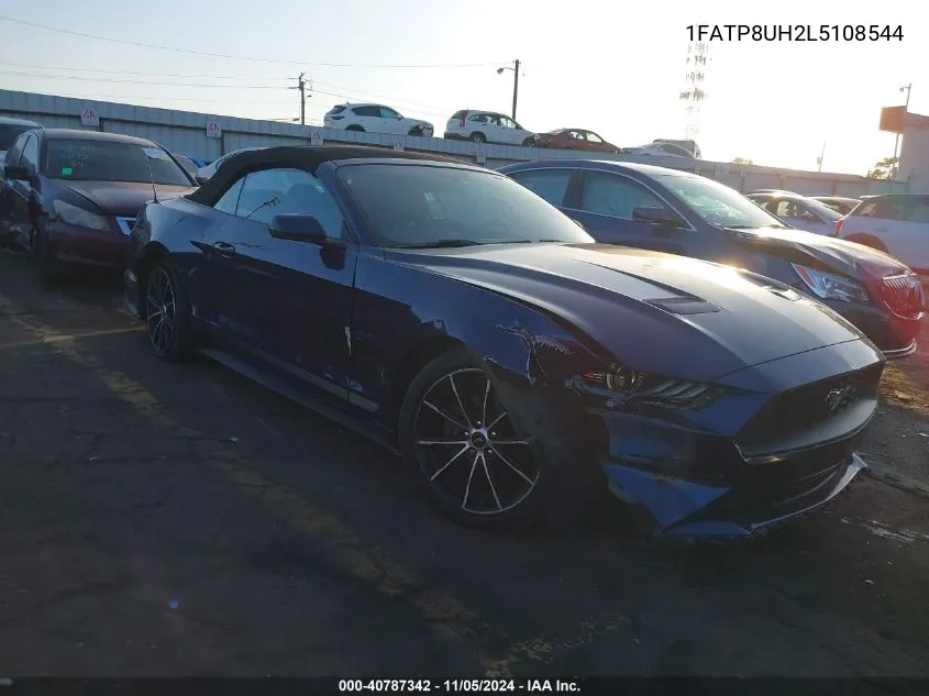 2020 Ford Mustang Ecoboost Premium VIN: 1FATP8UH2L5108544 Lot: 40787342