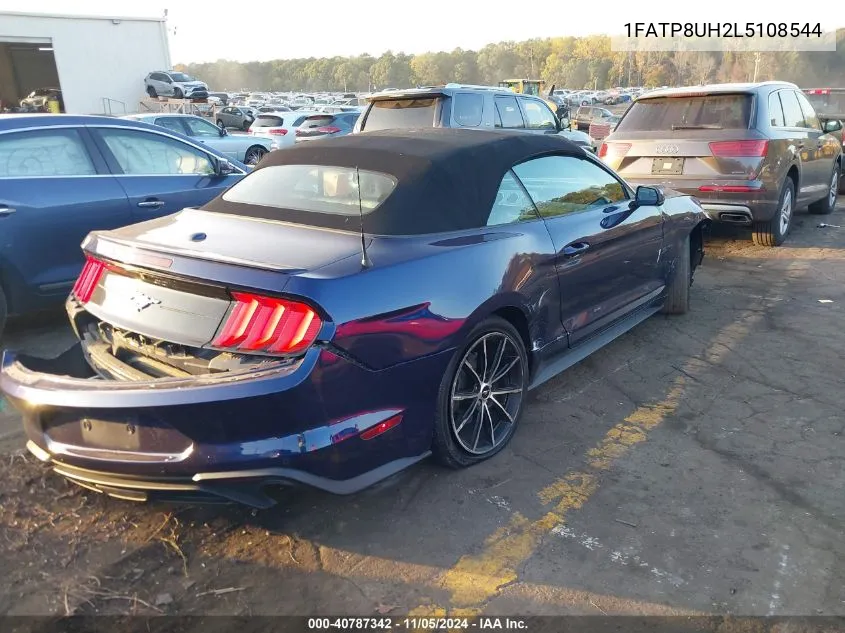 2020 Ford Mustang Ecoboost Premium VIN: 1FATP8UH2L5108544 Lot: 40787342