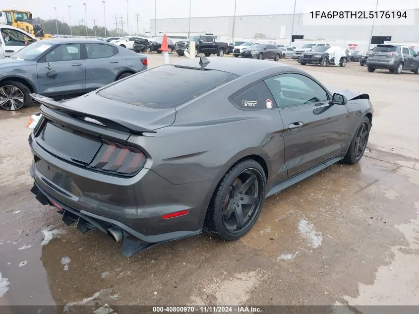 2020 Ford Mustang Ecoboost VIN: 1FA6P8TH2L5176194 Lot: 40800970