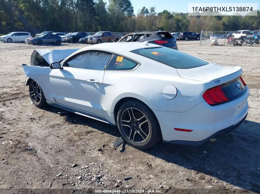 2020 Ford Mustang Ecoboost Premium Fastback VIN: 1FA6P8THXL5138874 Lot: 40842446