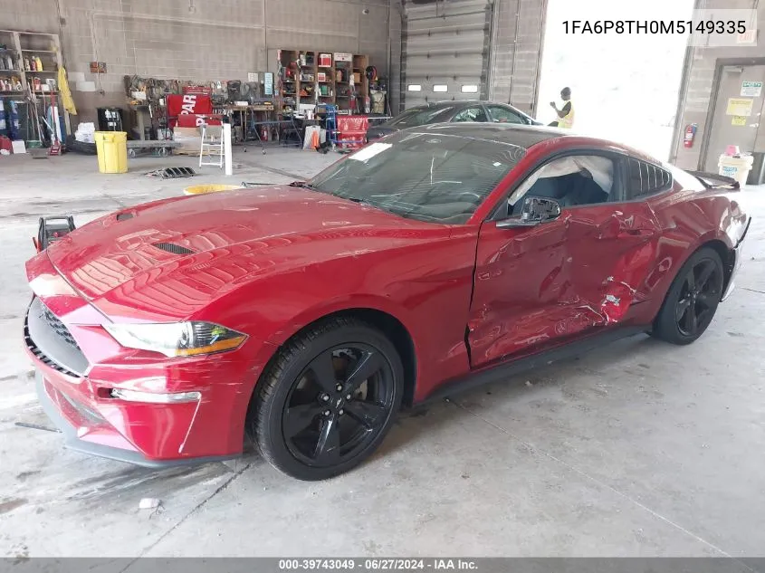 2021 Ford Mustang VIN: 1FA6P8TH0M5149335 Lot: 39743049