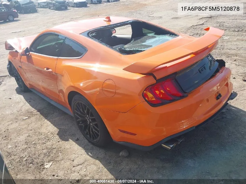 1FA6P8CF5M5120878 2021 Ford Mustang Gt Premium Fastback