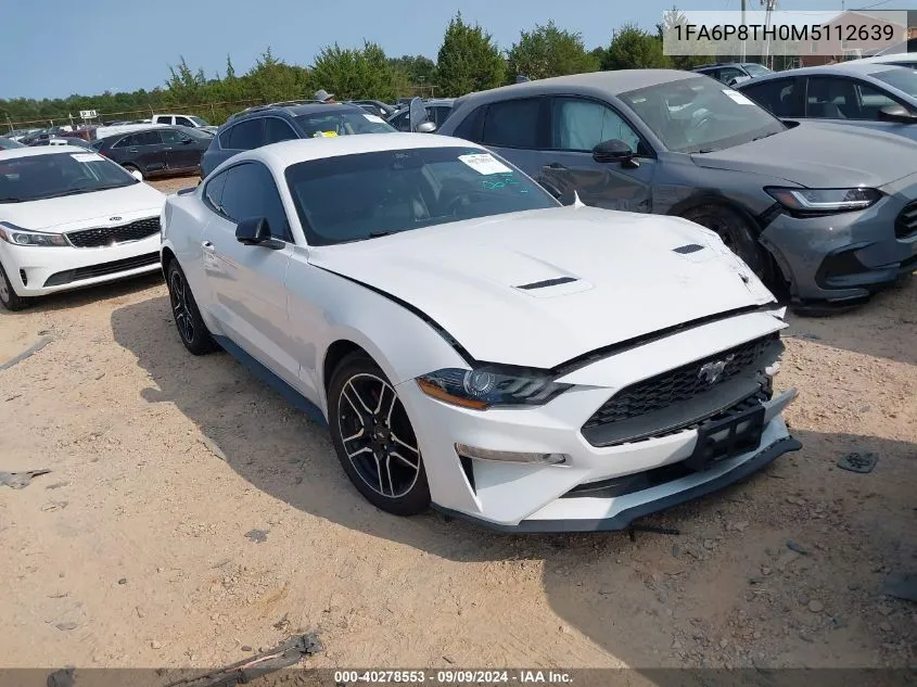 2021 Ford Mustang Ecoboost Premium Fastback VIN: 1FA6P8TH0M5112639 Lot: 40278553