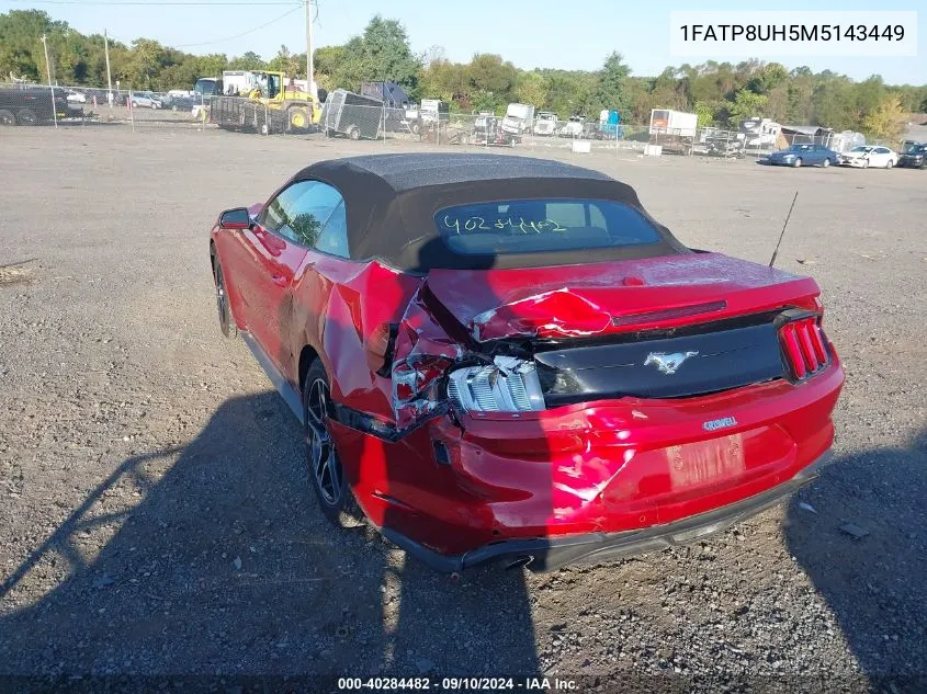 1FATP8UH5M5143449 2021 Ford Mustang