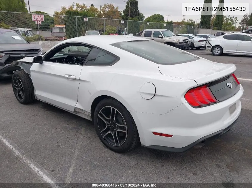 2021 Ford Mustang VIN: 1FA6P8TH2M5155430 Lot: 40360416