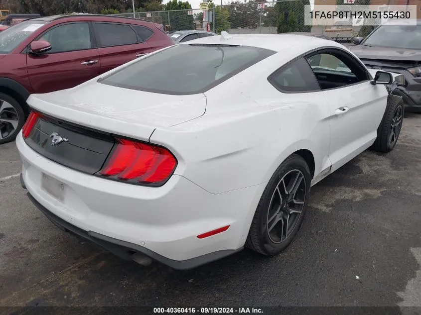 2021 Ford Mustang VIN: 1FA6P8TH2M5155430 Lot: 40360416