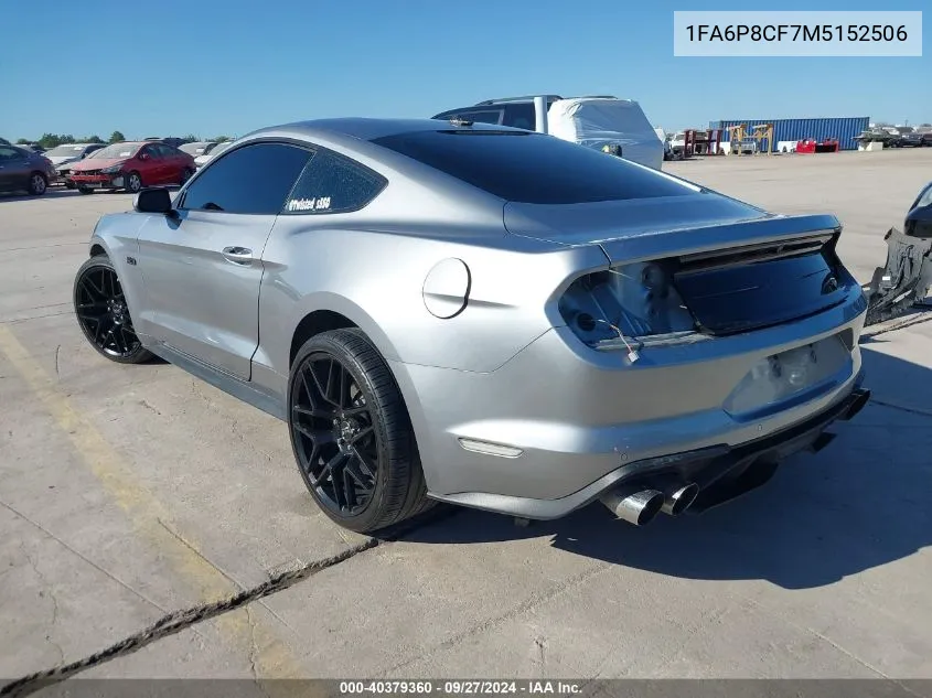 2021 Ford Mustang Gt Fastback VIN: 1FA6P8CF7M5152506 Lot: 40379360