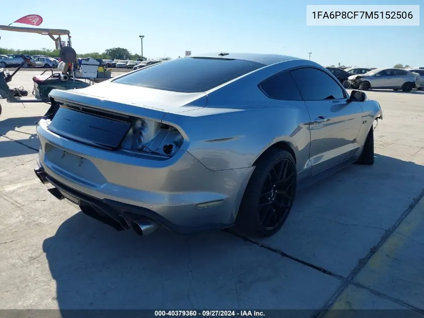 2021 Ford Mustang Gt Fastback VIN: 1FA6P8CF7M5152506 Lot: 40379360