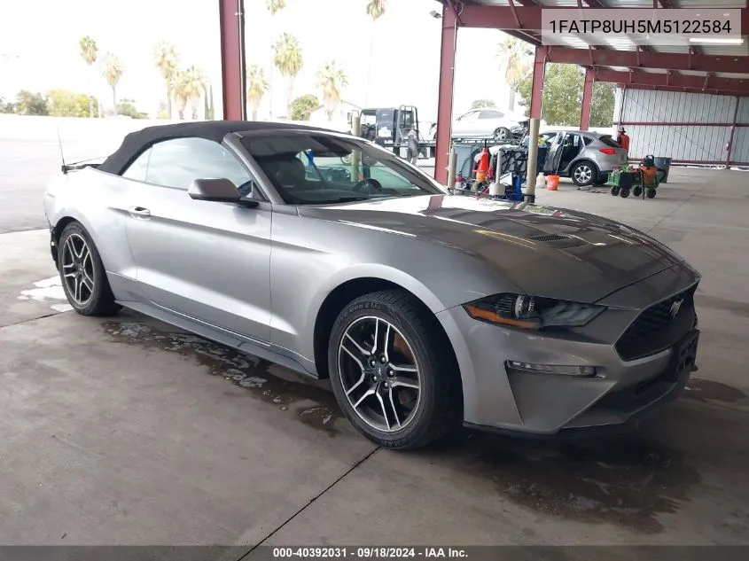 2021 Ford Mustang Ecoboost Premium VIN: 1FATP8UH5M5122584 Lot: 40392031