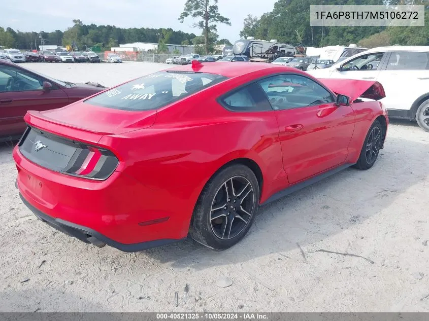 2021 Ford Mustang VIN: 1FA6P8TH7M5106272 Lot: 40521325